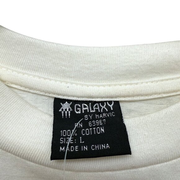 Vintage 90s Turtle Bay Graphic Tee Large Love Heart Short Sleeve New Imperfect - Picture 7 of 13